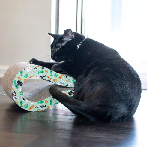 Turbo Scratcher Infinity Cat Scratching Post - Green